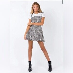 Princess Polly Cliff Leopard Print Dress Size 4